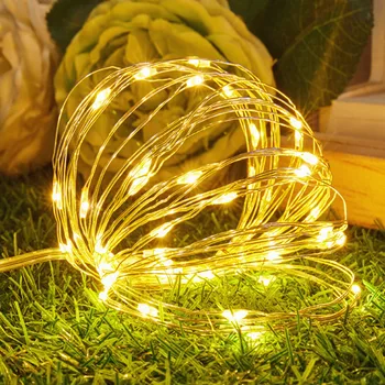 Led Haldjas Tuled vasktraat String 1/2/5/10M Puhkus Outdoor Lamp Vanik Luces Christmas Tree Pulmapidu Teenetemärgi