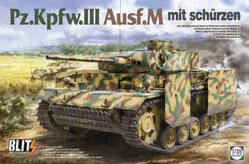 TAKOM 8002 1/35 Pz.Kpfw.III Ausf.M mit schurzen BLITS Mudeli Komplekt