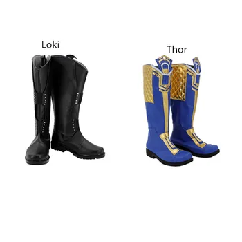 Täiskasvanud Thor Loki Cosplay Kingad Saapad Halloween Kostüümid Aksessuaar Custom Made