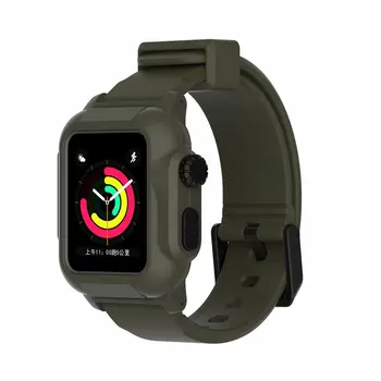 Veekindel Vaata Raam koos Rihma iWatch Seeria SE/6/5/4/3/2 Sport Silikoon Käevõru+puhul Apple ' i Watch Band 44mm 40/42mm