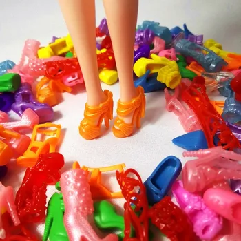 15Pairs Värvikas Assortii Kingad Barbie Nukk Koos Erinevaid Stiile Mood Mänguasi Tüdrukud Jõulud Kingitus