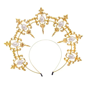 Gooti Lolita Tiara Peapael DIY Materjali Pakett Päikese Jumalanna Osad Halo Crown Headpiece Cosplay Tarvikud