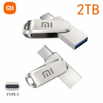 Algne Xiaomi 2TB Metallist U Disk USB-3.1 Tüüp-C Liides USB Mälu Mobiiltelefoni Arvuti Vastastikune Edastamine Kaasaskantav Mälu