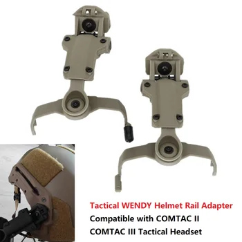 Taktikaline Kiiver WENDY Kiiver Raudtee Adapter ühildub Taktikaline Peakomplekt COMTAC II COMTAC III Airsoft Shooting Kõrvaklappide