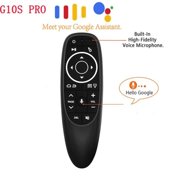 G10 G10S Pro Smart Air Hiirt, Google Voice puldiga 2.4 G Traadita Güroskoop IR Õppe Android TV Box H96MAX X96 mini