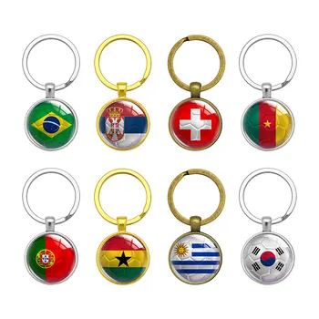 Riigi Lipu All Ringi Võtmehoidja Brasiilia Serbia Šveits Kamerun Portugal Ghana Uruguay-Lõuna-Korea Jalgpalli Võtmerõngast Kingitused Sõbrale