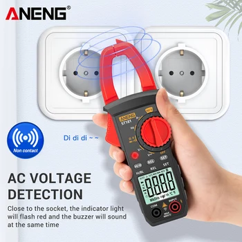 ANENG ST181 Klamber Multimeeter Digitaalne näidik Kehtiva Pinge Detektor Auto-off Remont Tester Kaasaskantav Tasku Testimine Arvesti
