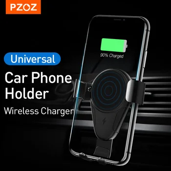PZOZ Mobiilne Telefon Auto Bracket Juhtmeta Laadija iPhone XS 12 Pro MAX Samsung Huawei Air Vent Mount GPS-Toele Telefoni Omanik