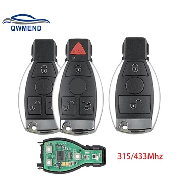 QWMEND jaoks Mercedes Benz 2000+ Remote Auto Võtme NEC&BGA 315/433mhz 2/3/4 Nupud Mercedes Benz Võti