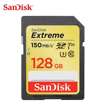 SanDisk Extreme Mälukaart 32GB SDHC-4K HD 64GB Class 10 SD-Kaardi 128GB v30 eluviis kodukinosüsteemid SDXC-150MB/s (32GB: 90MB/s) UHS-I Flash Kaart