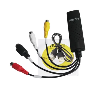 Audio Adapter TV Kaardi Video DVR Easycap USB 2.0 Capture 4 Kanaliga DVD-VHS