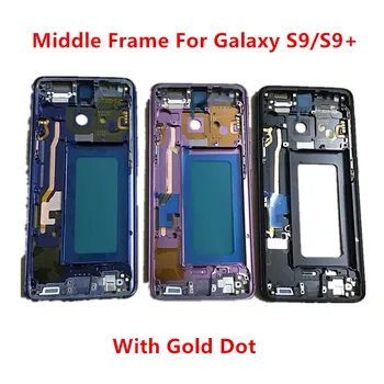 Samsung Galaxy S9 G960 S9 Plus G965 Keskmine Raam Eluase Juhatuse LCD Plaanseib Bezel Asendada Remont, Varuosad + Pool Nupud