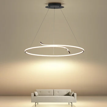 Söögituba lühter magamistuba lamp elutuba lamp 2022 uusi lampe kaasaegne minimalistlik led isiksuse disain ring lühter