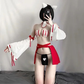 Anime Neiu Cosplay Kostüümid Jaapani Kimono Kleit Nõid Ühtne Cosplay Sobiks Armas Tüdrukute Seksikas Süda Bikiinid, Pesu Komplekt