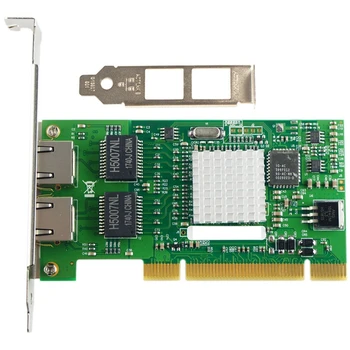 Kiibistik 82546 Dual Port Gigabit 8492MT PCI Serveri Võrgu Kaart 1000M RJ45 Ethernet NIC Desktop Adapter