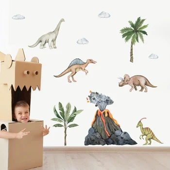 Erinevaid Dinosaurus Seina Kleebised Poiss, Lapsed toas Seina Decor Loomade PVC Seina Kleebised Eemaldatav Kunsti Murals Kodu Kaunistamiseks