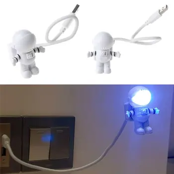 Loominguline Spaceman Astronaut LED Painduv USB-Valgust Öö Valguses Kids Mänguasi, Sülearvuti, Sülearvuti, Mänguasjad, Laste jaoks Hästi Magada