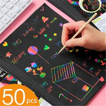 50 Tükki Värvi Kaardid Varakult Laste Arengu Magic Nullist Tegevuse Kaardi Armas Disain Paber Valmistatud Kaart
