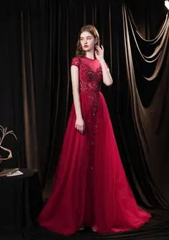 PAFFAS Burgundia Tanssiaiset Kleidid V-Kaeluse Glitter Litrid Pikk Kleit 2022 Uus Elegantne Sale Naine Profileerimine Pits Üles Poole Hommikumantlid