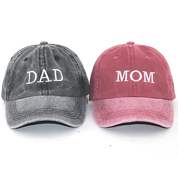 100% puuvill pestud uus ISA EMA paar baseball cap tikandid meeste ja naiste mood isa mütsid casual spordi-caps unisex