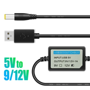 Eest WiFi Ruuteri USB-Eest Võimu Suurendada Kaabel DC 5V, et 9V/12V 2.1x5.5mm Step-UP Converter-Adapter-USB-Kaabel-Boost Osa