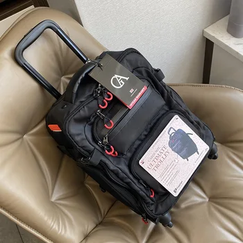 Firstmeet Multifunktsionaalne käru kohver kottide fashion mahajätmise kerge seljakott , meeste ja naiste sülearvuti PEEGELKAAMERA pagasi kott