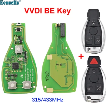 XHORSE VVDI OLEMA Key Pro Mercedes Benz V3.1 PCB Remote Kiip Täiustatud Versiooni Smart Key 315/433MHz Saab Vahetada MB BGA Token