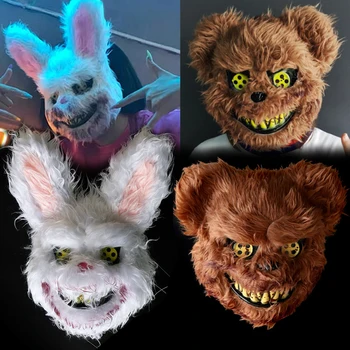 Halloweeni Karneval Verine Jänes Palus Karu Hirmutav Maskid Puhkus Kostüümid Prop Purge Cosplay Teha Kostüüm Täiskasvanud Jube Mask