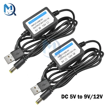 USB-Laadimine Võimsust Suurendada, Kaabel DC 5V, et 9V/12V 1A 2.1x5.5mm Step-UP Converter-Adapter-USB-Kaabel-Boost Osa