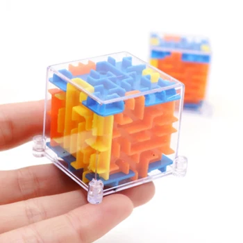 Värvikas 3D Mini Maze Puzzle Speed Cube Labürindi Jooksva Pall Mänguasjad Puzzle Mäng Lastele Intellegence Arendada 3,5 cm