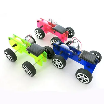DIY Päikeseenergia Auto Käsitsi valmistatud Mänguasjad Füüsilise Gizmo populaarteaduslikke Mänguasjad Komplektide Päikeseenergia kokku pandud Mänguasi Lastele Kingitus