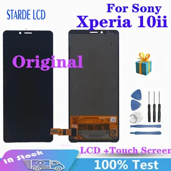 Algne Oled-Ekraan, Sony Xperia 10 II LCD Ekraan, XQ-AU51 XQ-AU52 Digitizer Assamblee Asendamine Sony X10 II LCD