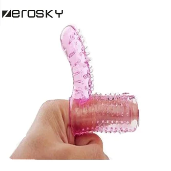 Zerosky Sõrme Peenise Varruka Vibraator Naine Prits G-Spot Peenise Tuppe Clit Stimuleerida Masturbatsioon Dildo Täiskasvanud Sugu Mänguasjad