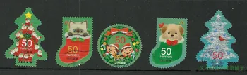 5 TK,Panda Post Tempel,2012,Talv Tervitused,Jõulupuu,Jõulud Sokid,mida Kasutatakse Postitus Kaubamärk