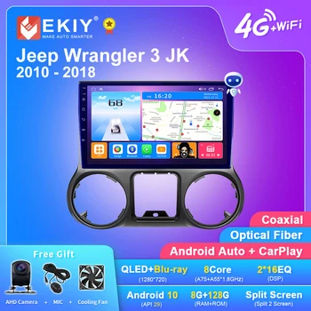 EKIY T7 Android 10.0 Jaoks Jeep Nääkleja 3 JK 2011-2018 Auto Raadio Multimeedia Video Mängija, Navigatsiooni GPS Nr 2din DVD makki