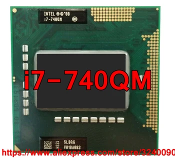 Algne lntel Core i7 740QM 1.73 GHz-2.93 Ghz i7-740QM Quad-Core i7 740Q PGA988 SLBQG Mobile CPU Sülearvuti protsessor tasuta shipping