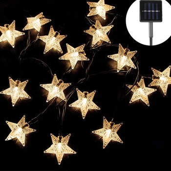 10/20/40/80/100 Led Star Kuju Haldjas Tuled USB Aku Remote Päikese Puhkuse Jõulud Dekoratiivsed Twinkle String Lamp Kingitused