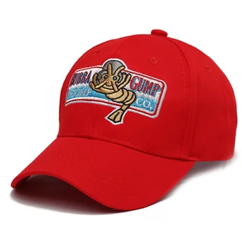 1994 BUBBA GUMP KREVETID Baseball cap mehed naised Sport mütsid Suvel ühise Põllumajanduspoliitika Tikitud vabaaja Müts Forrest Gump mütsid Kostüüm hulgimüük