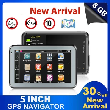 XGODY Kaasaskantav Auto GPS Navigatsiooni 5 Tolline HD Puutetundlik Ekraan Navigator 256MB+8GB GPS Professionaalne Veoautod Euroopa Kaart 2022
