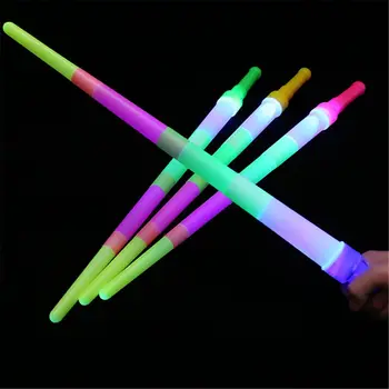 Scalable Vikerkaar Lightsaber Mänguasjad Lastele Saber Helendav Laser Mõõk Light-up Led Vilkuv Valgus Stick