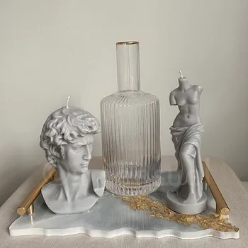 Küünal Silikoon Hallituse Ilus Veenuse Kuju Jumalanna Aroomiteraapia Küünla valmistamiseks 3D Krohv Küünal Hallituse