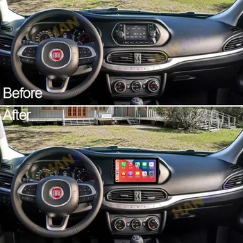 Fiat TIPO EGEA 2015-2018 9 tolline 4G+WIFI 2 din Android Auto Multimeedia mängija, Wifi Navigatsiooni GPS Autoradio juhtseade RDS