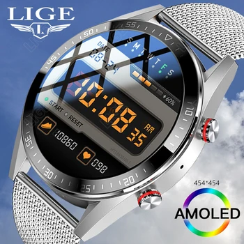LIGE Smart Vaadata Samsung AMOLED Smartwatch koos TWS Bluetooth Kõrvaklapid Kõne Kohalike Muusika Huawei Xiaomi apple Smart Vaadata
