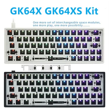 SKYLOONG GK64X GK64XS RGB Hot Swap Programmeeritav Juhtmega/Bluetooth Replacable Ruumi Mehaaniline klaviatuur DIY kit Tarkvara Programmab