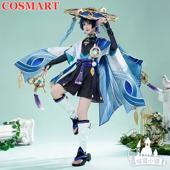 COSMART Anime Mäng Genshin Mõju Rändaja Scaramouche Cosplay Kostüüm Kunikuzushi Mood Kimono Ühtne Halloween Päevane Komplekt