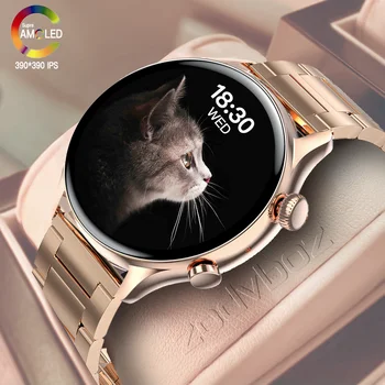 2022 Uus AMOLED 390*390 HD Ekraan, NFC Smart Watch Naiste Bluetooth Kõne Kellad Meeste IP68 Veekindel Smartwatch Jaoks Huawei Xiaomi