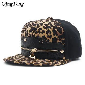 2021 Mehed Hip-Hop Mood Ühise Põllumajanduspoliitika Leopard Printida Tõmblukk Kohandatud Snapback Mütsid Odav Suvel Õues Päikese Käes Müts Noos Pesapalli Müts Casquette
