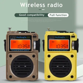 HRD 701 Täielik Bänd Raadio Multimeedia Pleier FM, MW ja SW WB Vastuvõtja 5.0 Bluetooth Kõlar Muusika Mängija, Toetada Äratuskell Lukk