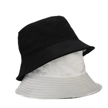 Suur suurus 60 cm, Kaks Pool Pöörduv Kopp Müts Naiste Must Mees Valge Kalamees Müts Panama Bob ühise Põllumajanduspoliitika Suvel Päike Müts Sõber Kingitus