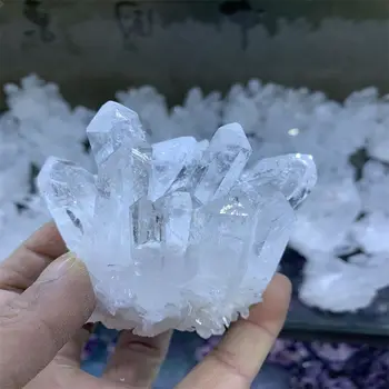 1tk Looduslik Kristall Klastri Töötlemata Kvarts Valge Reiki Tervendav Kivid, Crystal Punkti Isend Kodu Kaunistamiseks Raw Kristallid Minerales